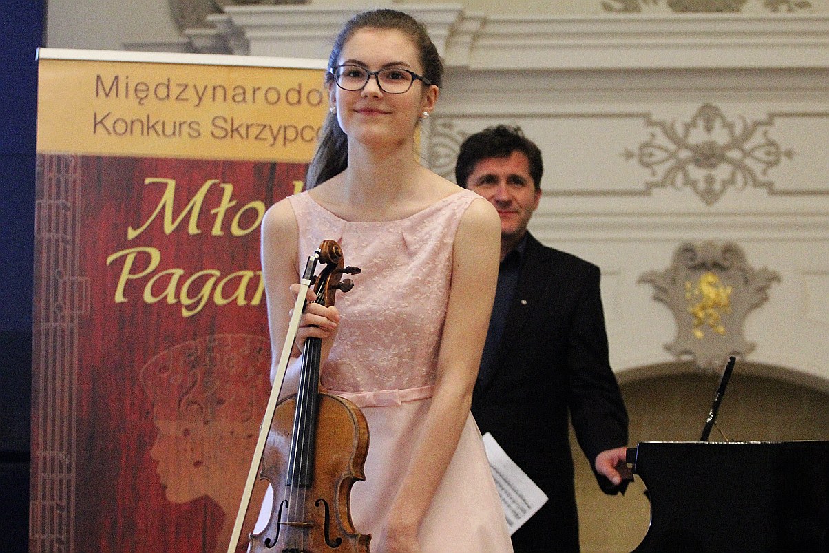 Sara Dragan z Grand Prix  XV konkursu Młody Paganini