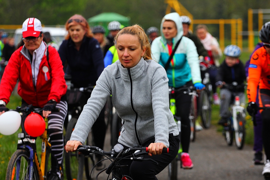 Ponad dwustu rowerzystów uczestniczy w majówce rowerowej