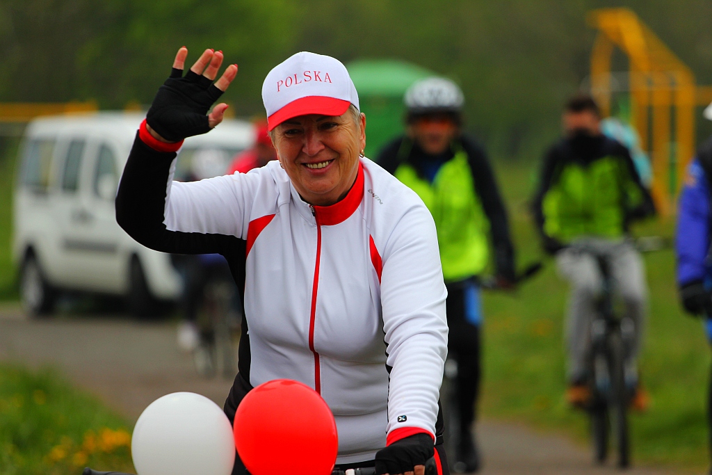 Ponad dwustu rowerzystów uczestniczy w majówce rowerowej