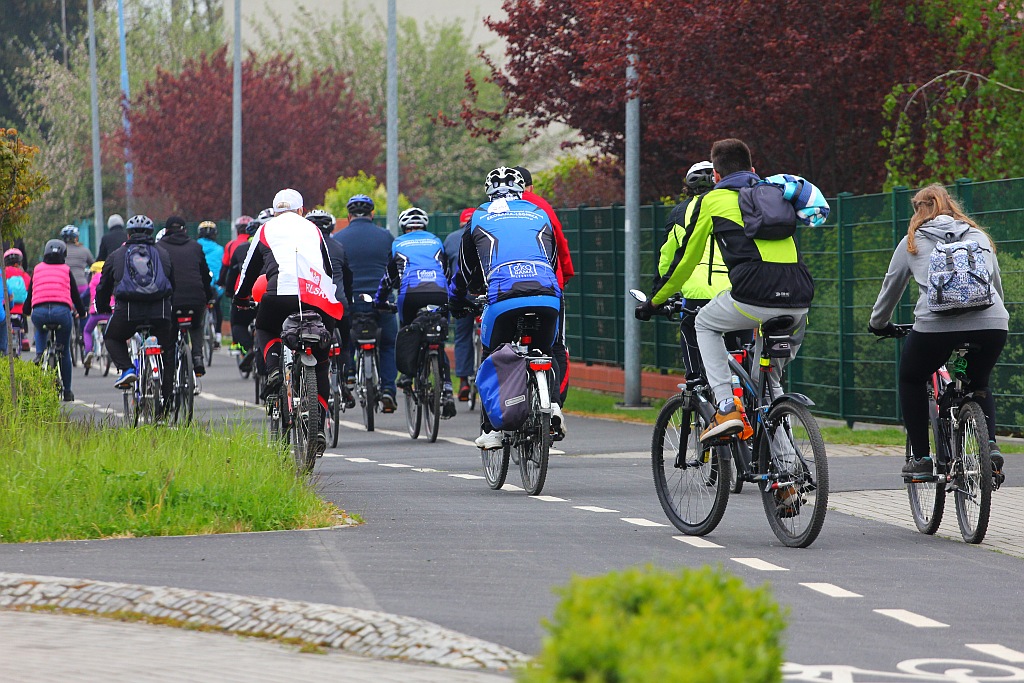 Ponad dwustu rowerzystów uczestniczy w majówce rowerowej