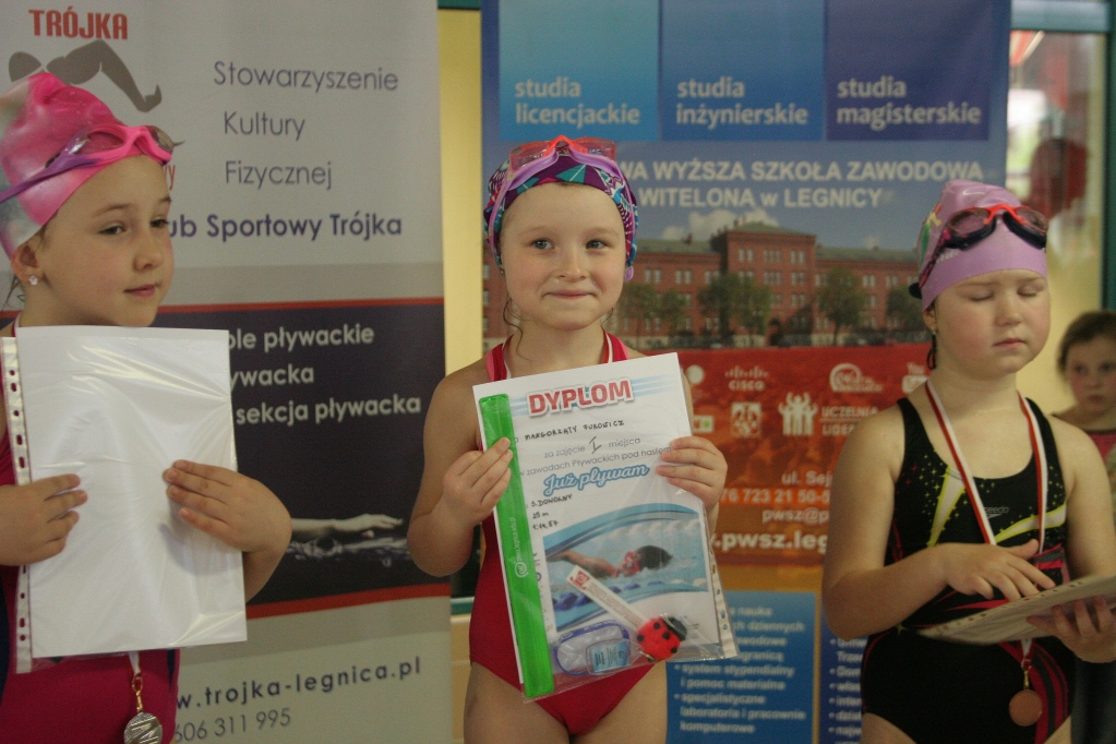 Zawody Pływackie pod hasłem „Już Pływam” na basenie Bąbelek