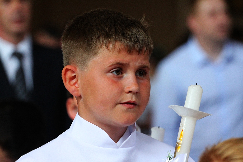 Pierwsza Komunia święta w kościele Matki Bożej Królowej Polski
