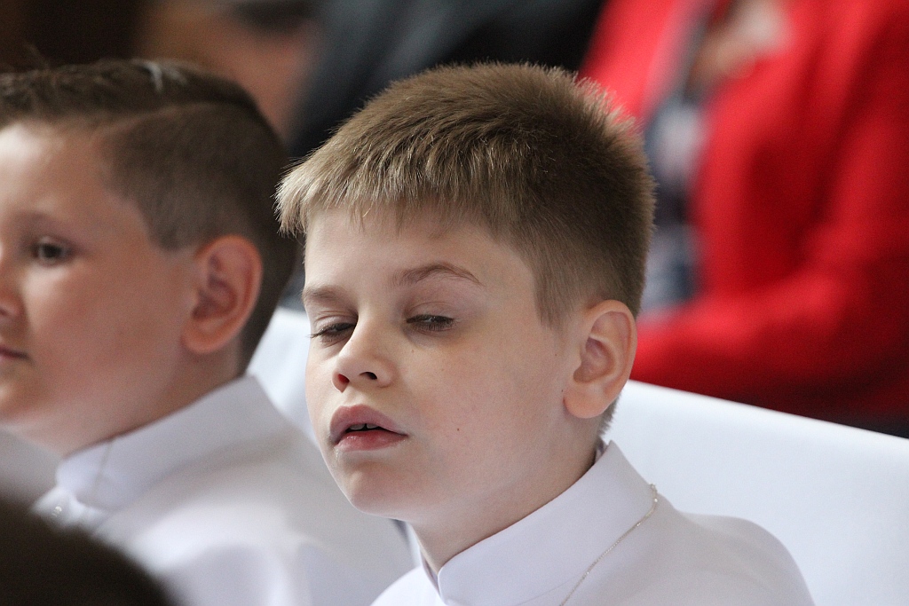 Pierwsza Komunia święta w kościele Matki Bożej Królowej Polski