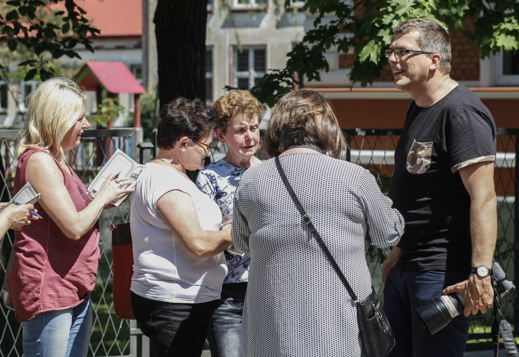 Goście z okolic Kulczborka w Miłkowicach - wiosce kolejarzy