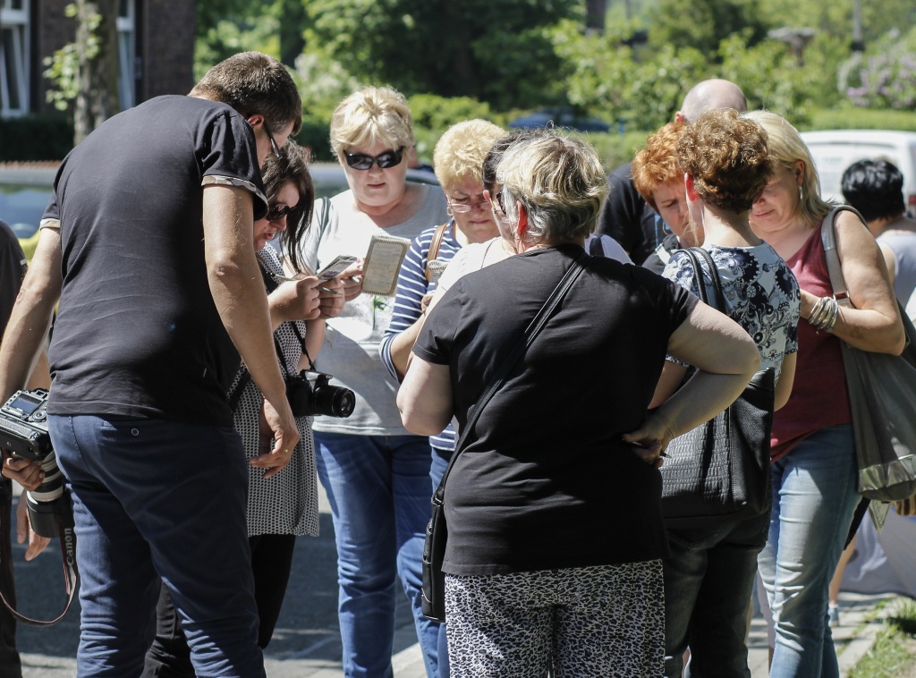 Goście z okolic Kulczborka w Miłkowicach - wiosce kolejarzy