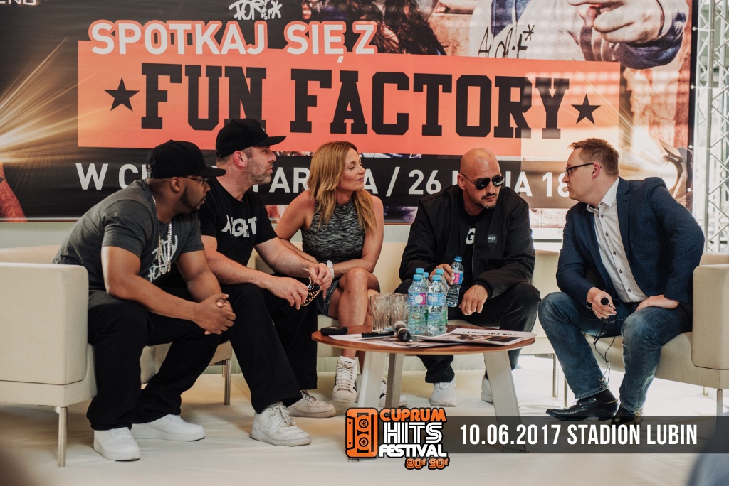 Zespół Fun Factory na spotkaniu z fanami w Cuprum Arena