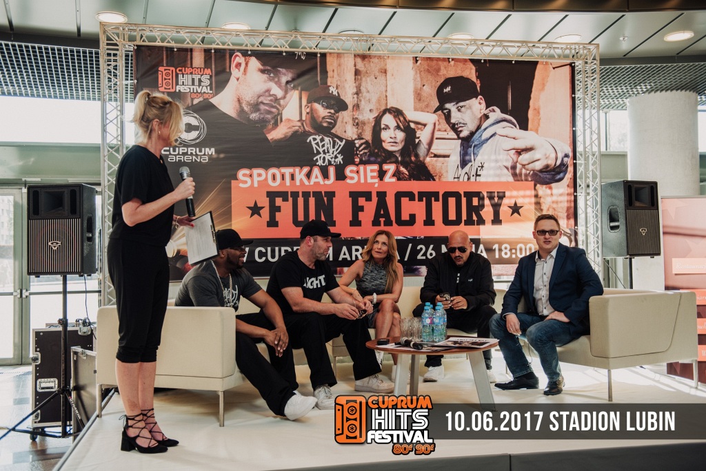 Zespół Fun Factory na spotkaniu z fanami w Cuprum Arena