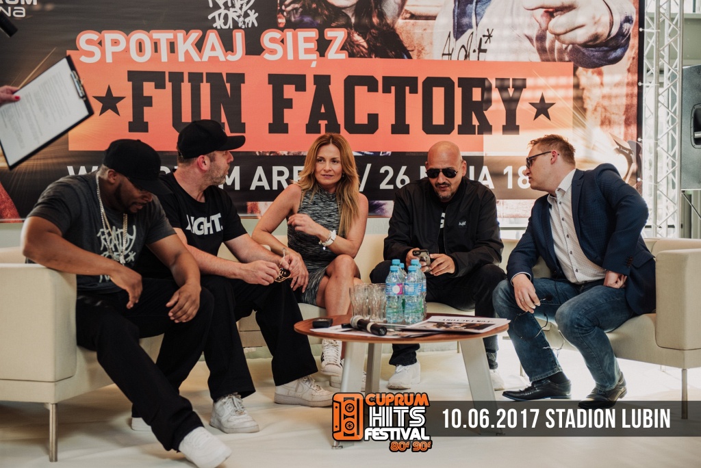 Zespół Fun Factory na spotkaniu z fanami w Cuprum Arena