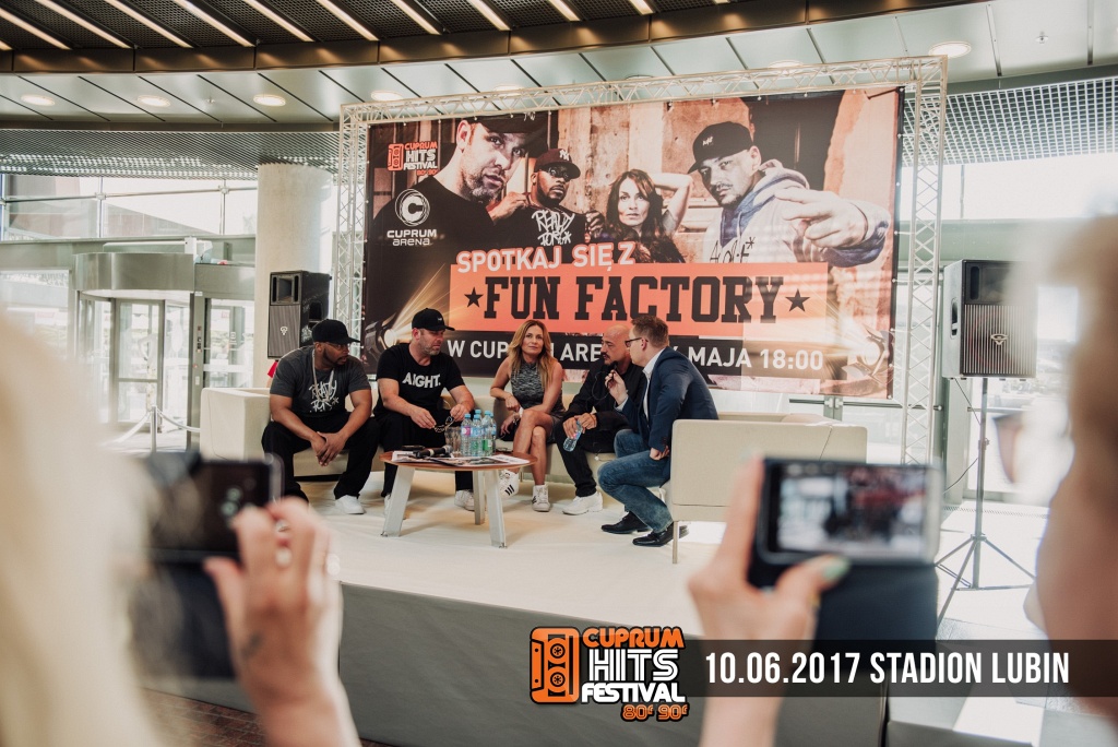Zespół Fun Factory na spotkaniu z fanami w Cuprum Arena