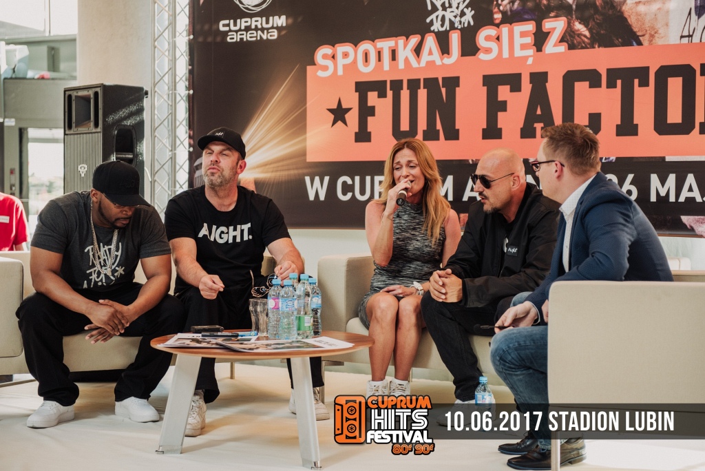 Zespół Fun Factory na spotkaniu z fanami w Cuprum Arena