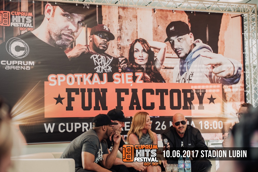 Zespół Fun Factory na spotkaniu z fanami w Cuprum Arena