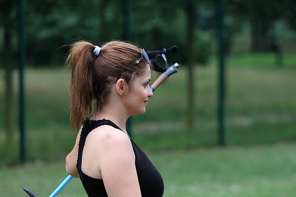 Chodzili z OSiRem.  Chodzę bo lubię Nordic Walking