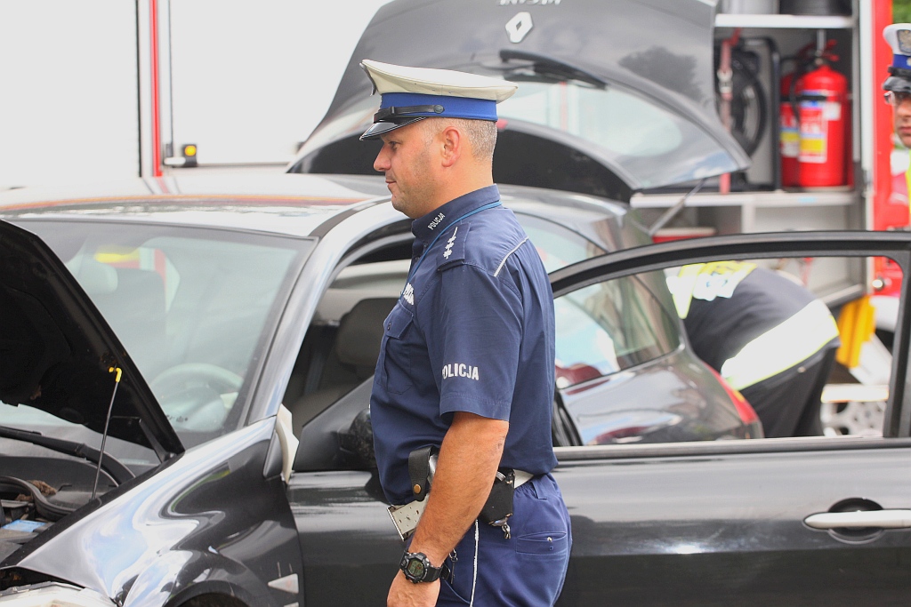Wypadek na Grabskiego. Trzy osoby odwiezione do szpitala