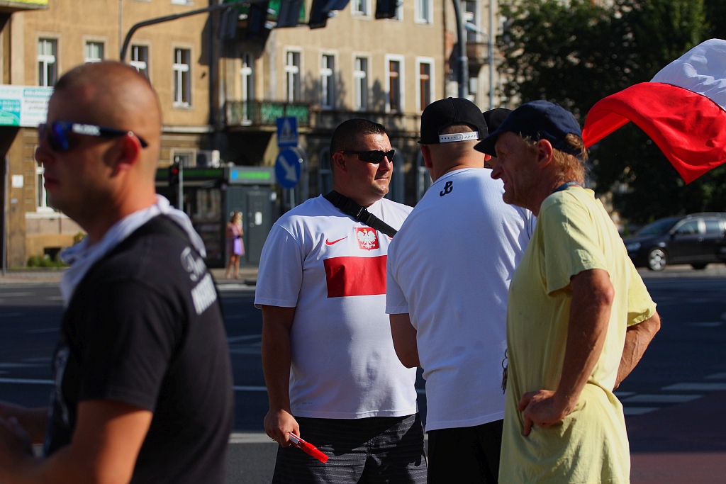 Legnicka Grupa Patriotyczna zatrzymała ruch na placu Wilsona