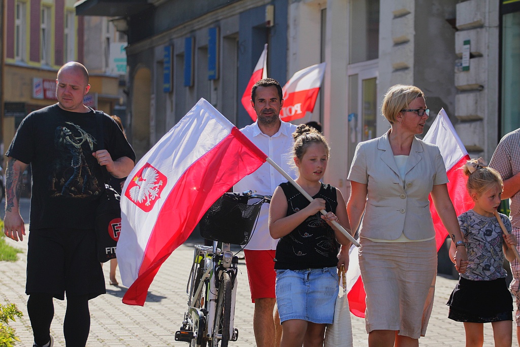 Legnicka Grupa Patriotyczna zatrzymała ruch na placu Wilsona