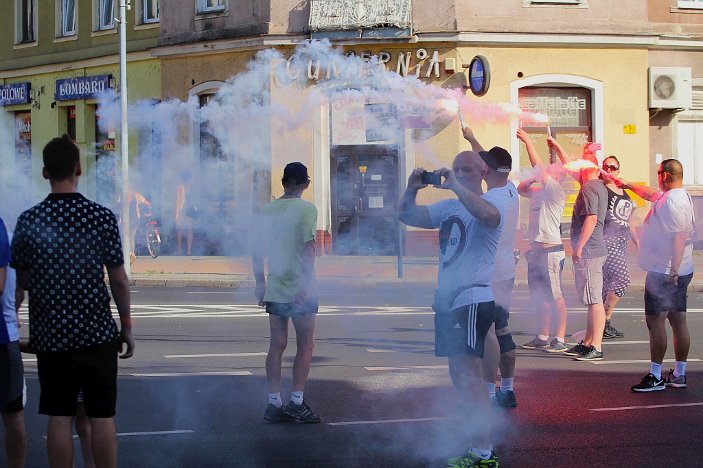 Legnicka Grupa Patriotyczna zatrzymała ruch na placu Wilsona