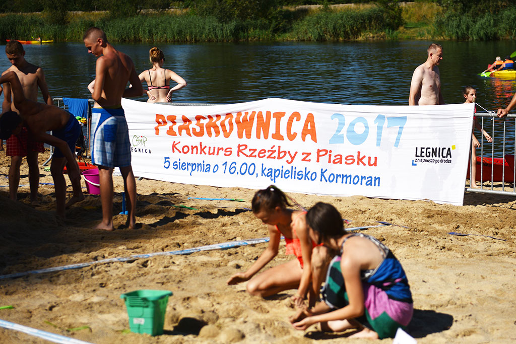 Jak co roku, rzeźbili w piasku na legnickim Kormoranie