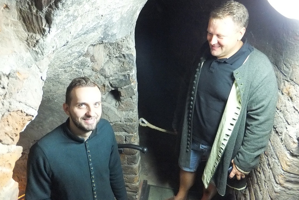 Odkrywali tajemnice kryjące się w wieży Świętego Piotra