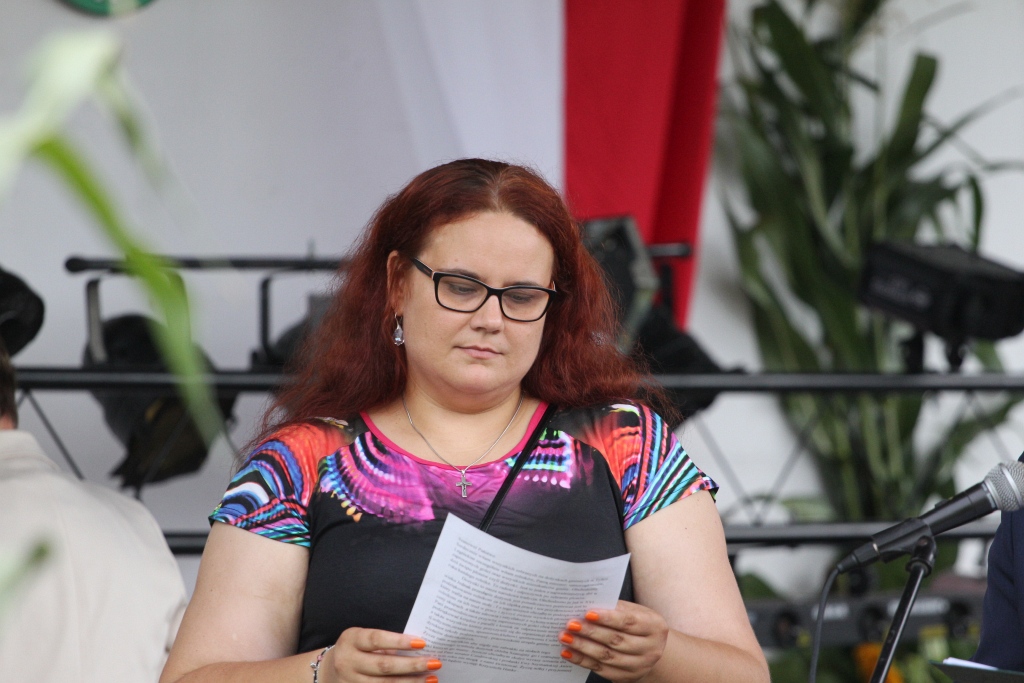 Mieszkańcy gminy Ruja świętują w Tyńcu dożynki gminne
