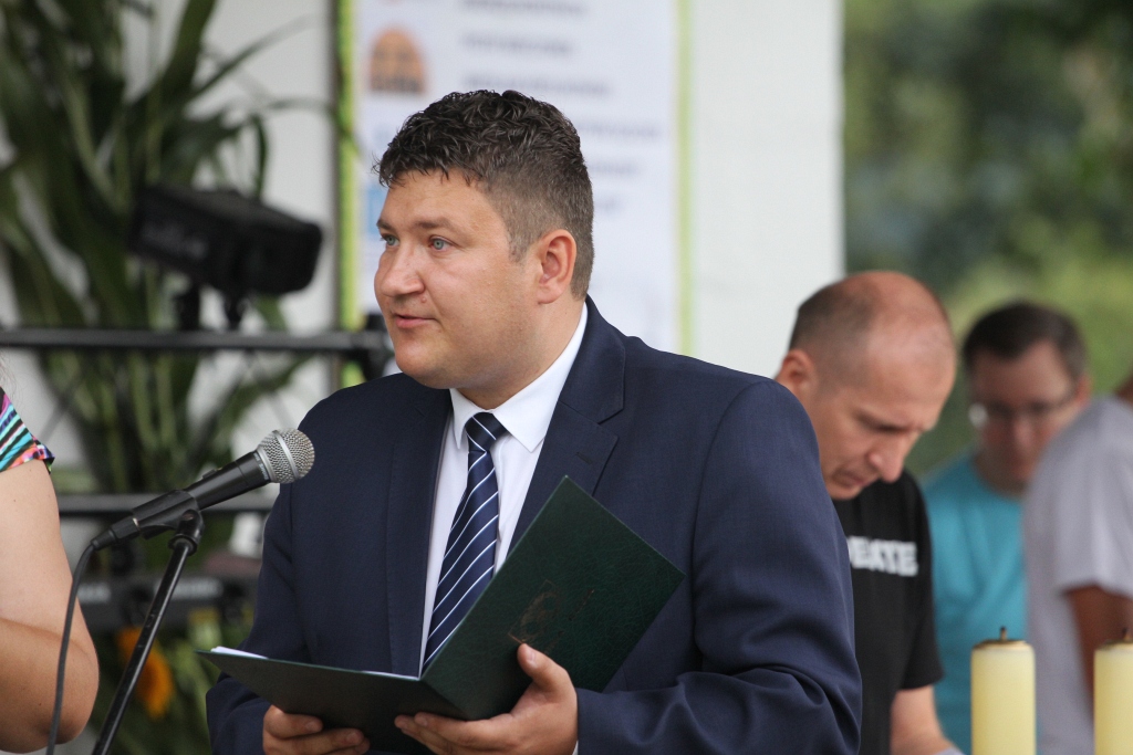 Mieszkańcy gminy Ruja świętują w Tyńcu dożynki gminne