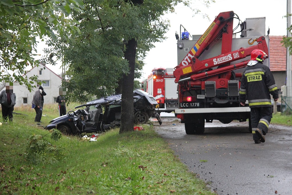 Dwie osoby ranne w wypadku do którego doszło w Grzymalinie