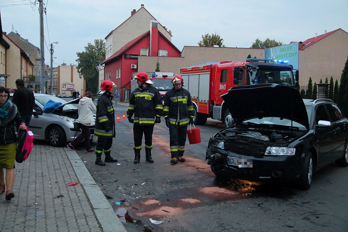 Wypadek na ulicy Działkowej. Jedna osoba została ranna