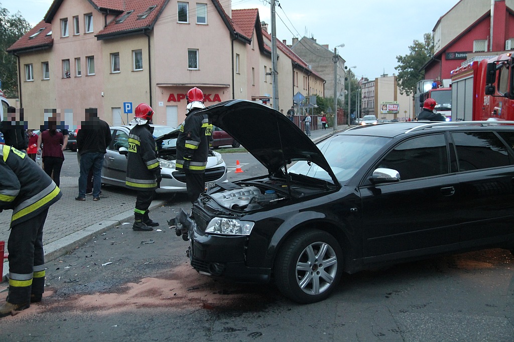Wypadek na ulicy Działkowej. Jedna osoba została ranna