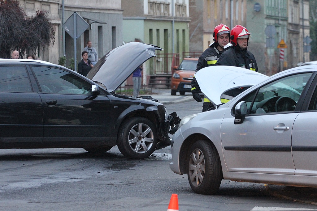 Wypadek na ulicy Działkowej. Jedna osoba została ranna