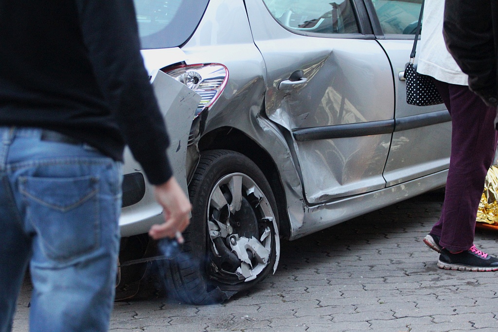 Wypadek na ulicy Działkowej. Jedna osoba została ranna