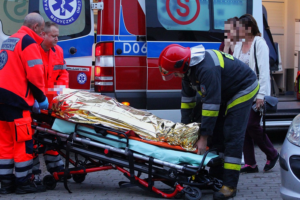 Wypadek na ulicy Działkowej. Jedna osoba została ranna