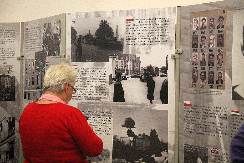 Wernisaż wystawy Rozstrzelane miasta. Poznań – Budapeszt 1956