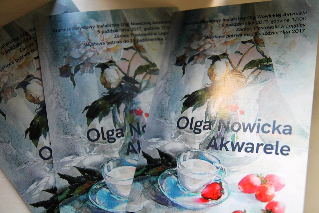 Wystawa akwareli Olgi Nowickiej w Zamku Piastowskim
