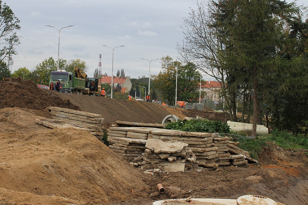 Próby obciążeniowe nowego mostu na Kaczawie
