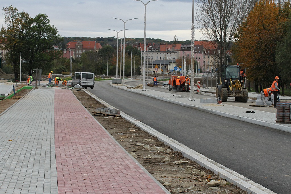 Próby obciążeniowe nowego mostu na Kaczawie