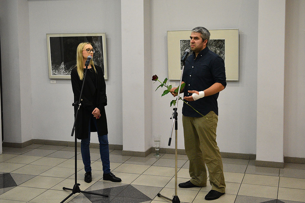 Wernisaż wystawy obrazów Adama Kopca w Galerii Ring
