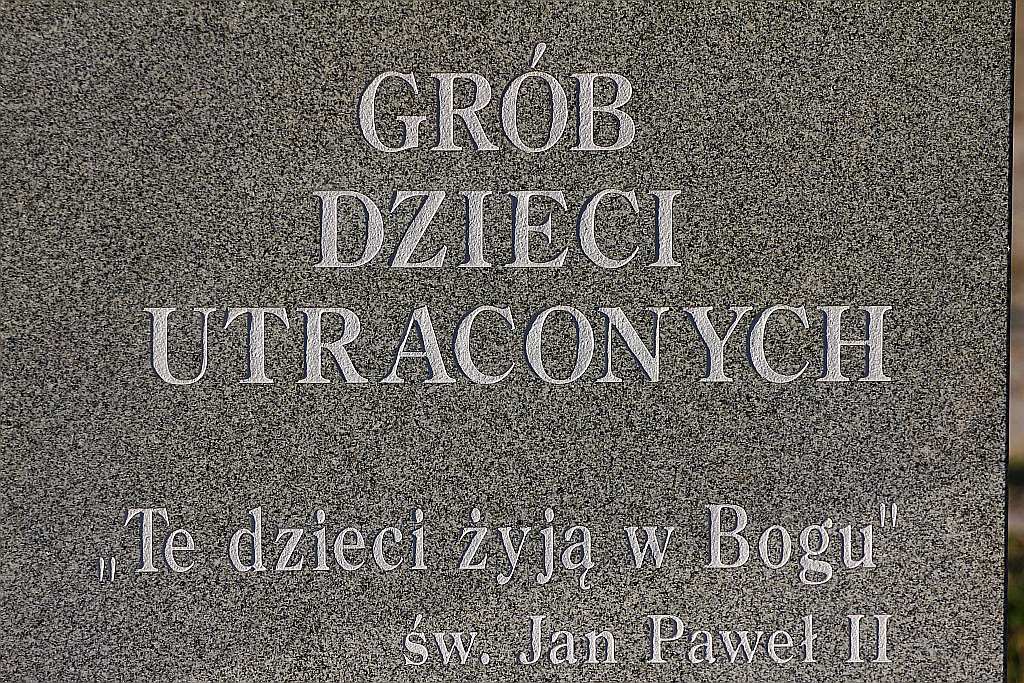 Grób Dzieci Utraconych na cmentarzu w Jaszkowie