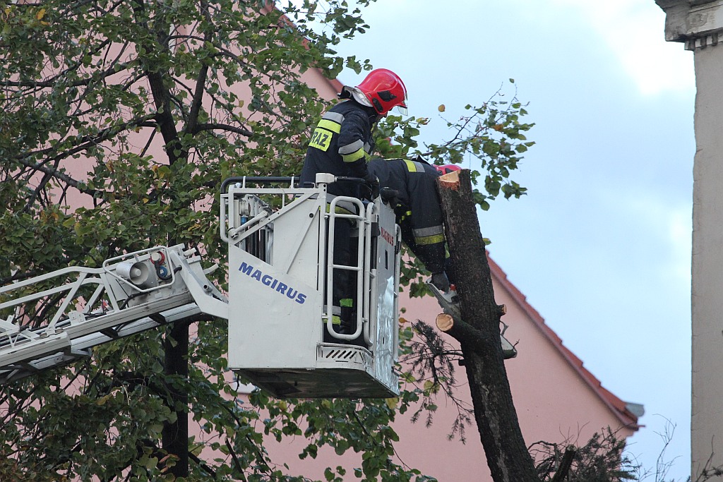 Orkan Grzegorz dotarł do Legnicy i sieje zniszczenie