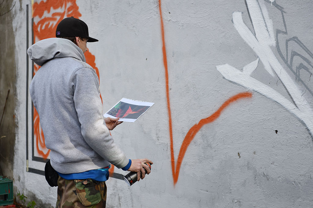 Na murach przy ulicy Kartuskiej powstało graffiti