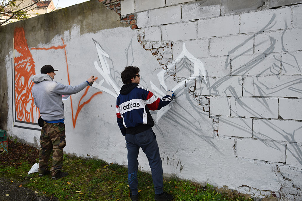 Na murach przy ulicy Kartuskiej powstało graffiti