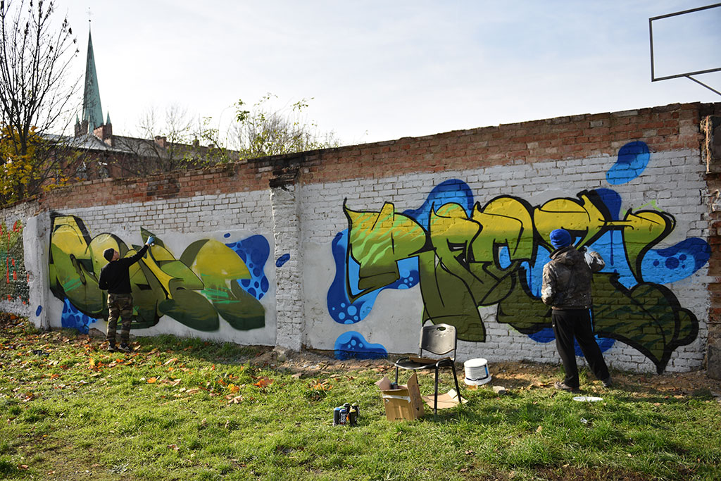 Na murach przy ulicy Kartuskiej powstało graffiti