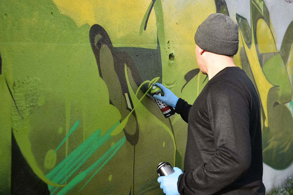 Na murach przy ulicy Kartuskiej powstało graffiti