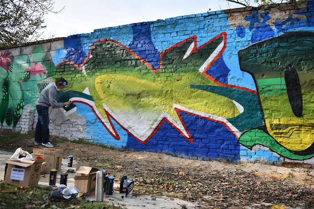 Na murach przy ulicy Kartuskiej powstało graffiti