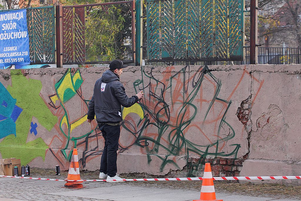 Na murach przy ulicy Kartuskiej powstało graffiti