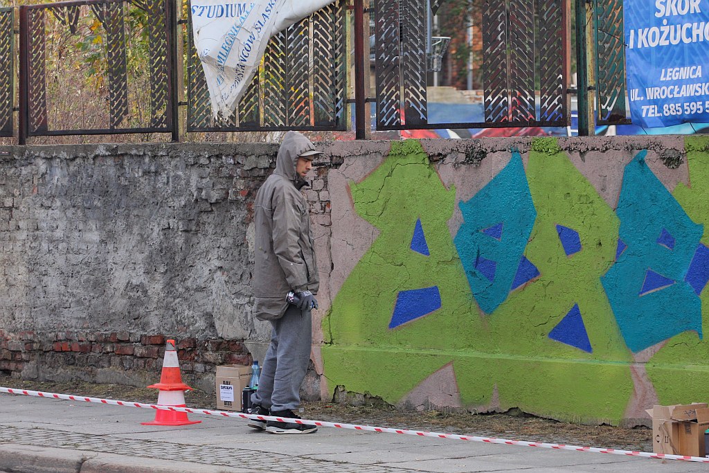 Na murach przy ulicy Kartuskiej powstało graffiti