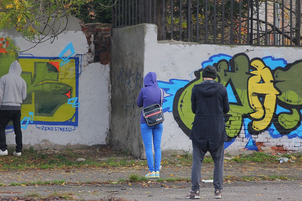 Na murach przy ulicy Kartuskiej powstało graffiti