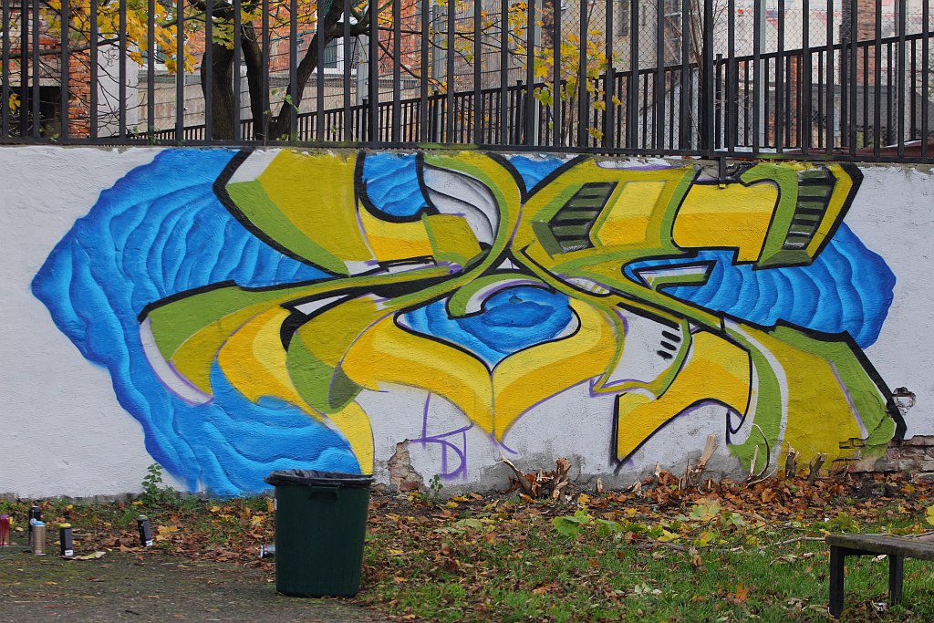 Na murach przy ulicy Kartuskiej powstało graffiti