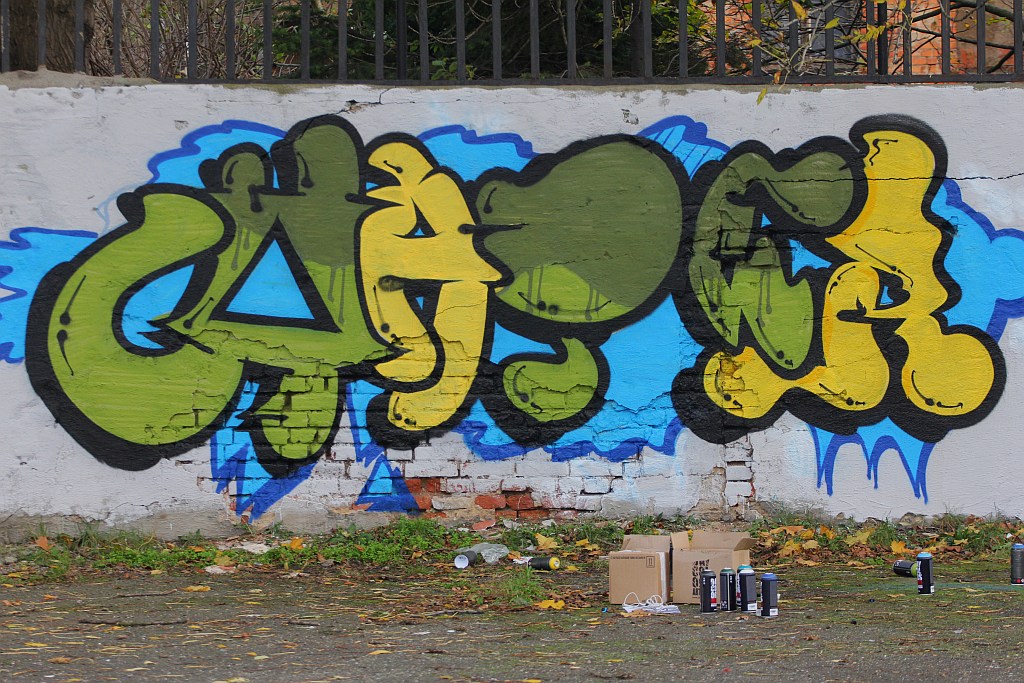 Na murach przy ulicy Kartuskiej powstało graffiti