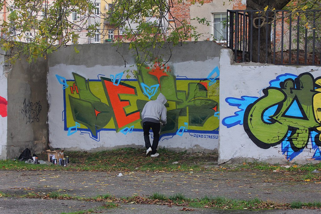 Na murach przy ulicy Kartuskiej powstało graffiti