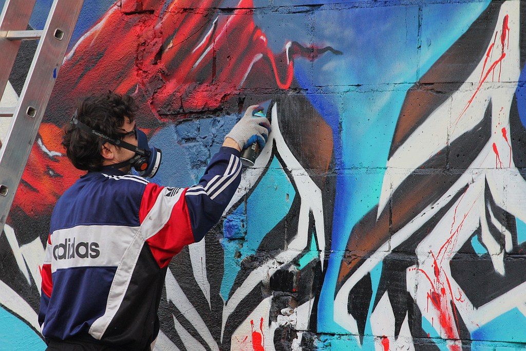 Na murach przy ulicy Kartuskiej powstało graffiti