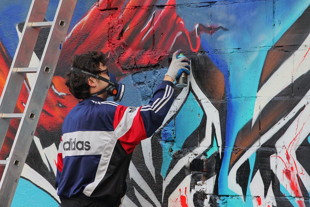 Na murach przy ulicy Kartuskiej powstało graffiti